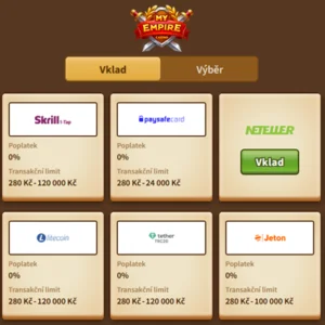 Retira tus ganancias fácilmente en My Empire Casino con un procesamiento rápido y seguro.